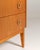 Brown Scandinavian Secretaire in Elm and Root, 1950s For Sale - Image 8 of 16