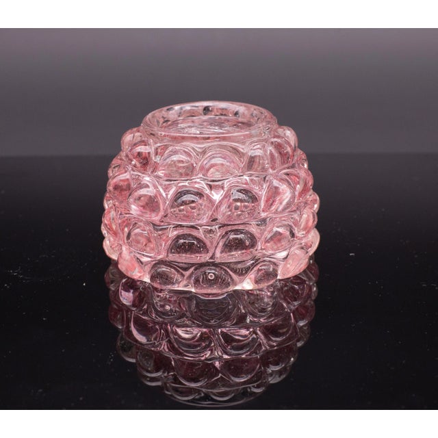 Pink Pink Ercole Barovier Series Lenti Vase Barovier & Toso Italy 1940s For Sale - Image 8 of 12