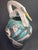 Vintage Designer Raku Pottery Vase With Birds For Sale - Image 4 of 11