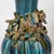 Pair of Indonesian Sculptural Ceramic Vases With Applied Floral Decoration For Sale In New York - Image 6 of 10