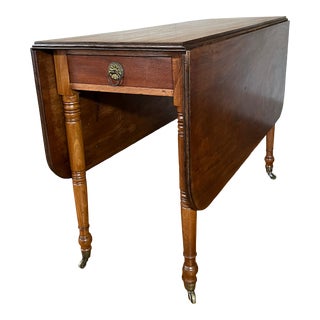 Nineteenth Century Sheraton Drop Leaf Table For Sale