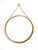 Mid-Century Modern Round Wooden Wall Mirror with Rope, 1950s For Sale - Image 15 of 15