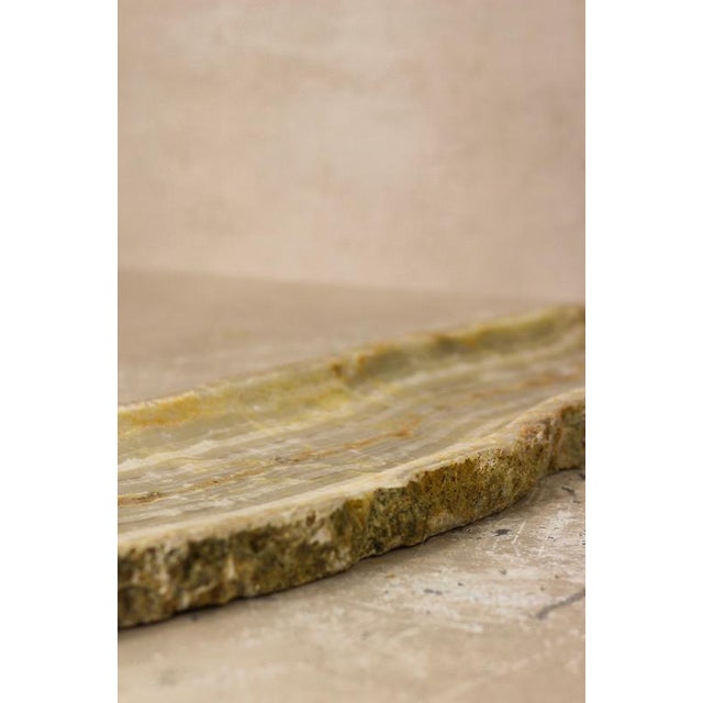 Premium Onyx Tray with Raw Edge For Sale - Image 10 of 12