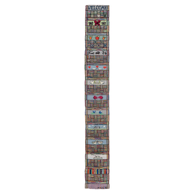 Late 20th Century American Hooked Runner - 2'5" x 18'9" For Sale - Image 16 of 18