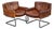 Mid-Century DS 201 Armchairs in Cognac-Colored Cowhide Leather by Robert Haussmann for De Sede, 1960s, Set of 2 For Sale