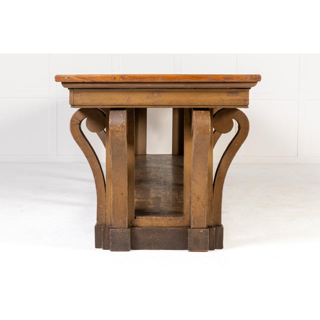 Antique French Oak Drapers Table, 1800s For Sale - Image 6 of 14