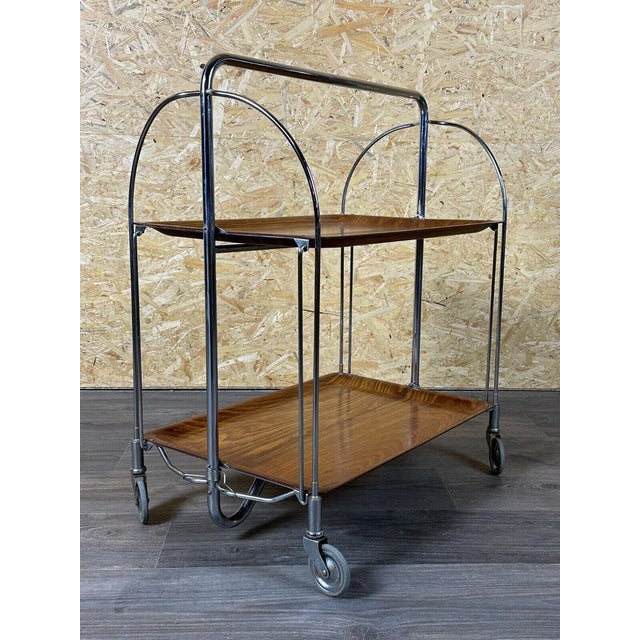 Mid-Century Modern Vintage Serving Trolley, 1970s For Sale - Image 3 of 16