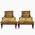 Vintage Thomasville Collection, Armchairs, Ottoman & End Table. For Sale - Image 10 of 11