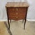 French Antique French Louis XV Style Marquetry Side Table Commode Marble Top For Sale - Image 3 of 12