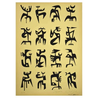 Leo Guida, Segnali, Original Screen Print, 1980s For Sale