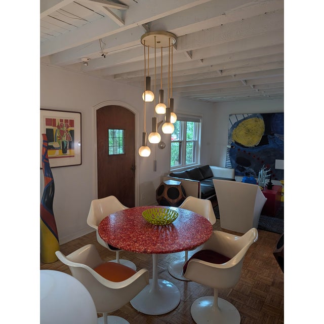 1960s Mid Century Modern Cascading Chandelier For Sale - Image 9 of 9