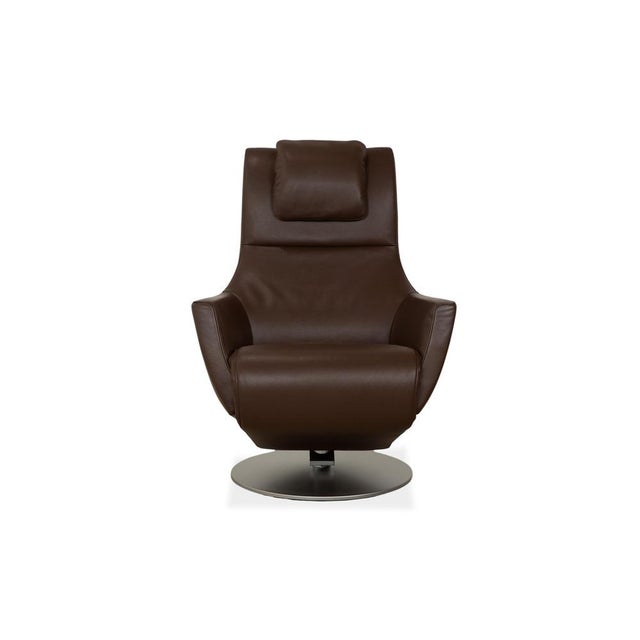 Brown Leather Stand Up Chair with Electric Function Battery from FSM For Sale - Image 9 of 13