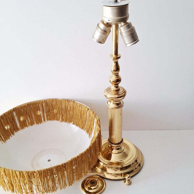 Table Lamp with Hemispherical Lampshade from Sölken Leuchten, 1970s For Sale - Image 10 of 18