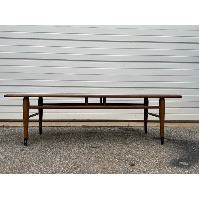 Wood Mid-Century Danish Modern Andre Bus Lane Acclaim Coffee Table For Sale - Image 7 of 12