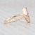 New 0.95ctw Pink Sapphire Bypass Ring 14k Yellow Gold Size 6.5 Adjustable For Sale - Image 4 of 8