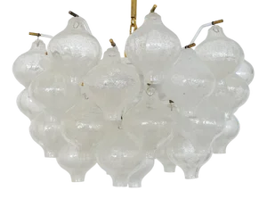 Vintage Viennese Tulipan Chandelier from J. T. Kalmar, 1950s