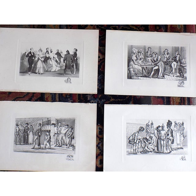 Realism Antique 19th Century English Society Genre Etchings With Remarques - Set of 12 For Sale - Image 3 of 8
