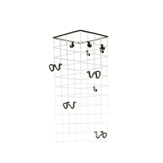 Postmodern Grey Plastic & White Metal 4788 Freestanding Clothes Stand by Anna Castelli Ferrieri for Kartell, 1980s For Sale - Image 3 of 16