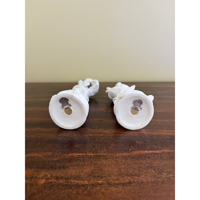 White Mid-20th Century Blanc De Chine Porcelain Figures of Quan Yin, Pair For Sale - Image 8 of 8
