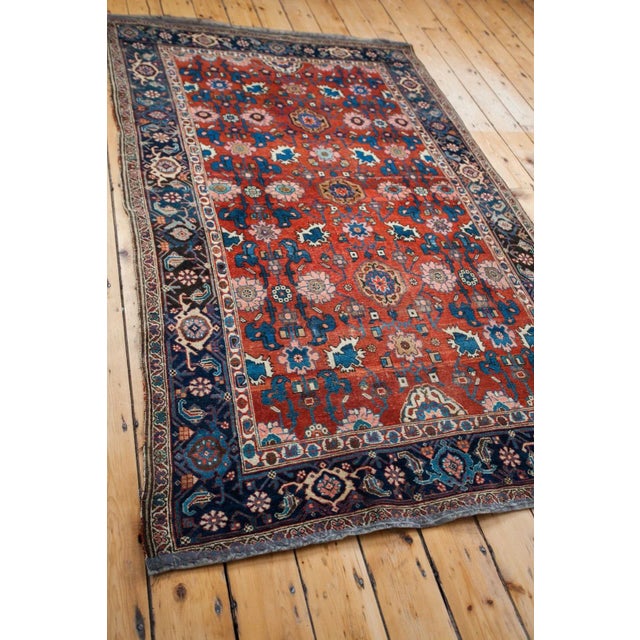 Traditional Antique Persian Bijar Area Rug - 4'5" x 7'3" For Sale - Image 3 of 6