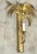 Pair Jansen Style French Gilt Tôle Palm Tree Two-Light Wall Sconces, Circa 1960s For Sale - Image 6 of 11