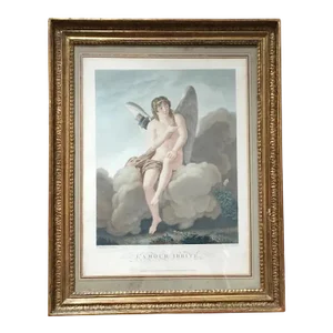 Early 19th Century French Empire L'Amour Irrite by Alexandre Chaponnier Print