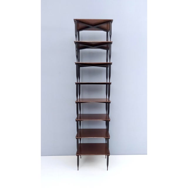 Wood Vintage Square Walnut Coffee Table Model T8 attributed to Vico Magistretti for Azucena, Italy, 1954 For Sale - Image 7 of 18