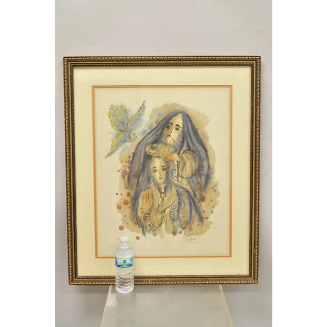 Reuven Rubin Story of David 1971 Signed & Numbered Lithograph Print Judaica Art. Item is pencil signed and numbered,...