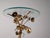 Mid-Century Modern Gilt Metal Floral Rose Side Table, 1970s For Sale - Image 4 of 18