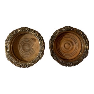 Antique Bottle Coasters- Set of 2 For Sale