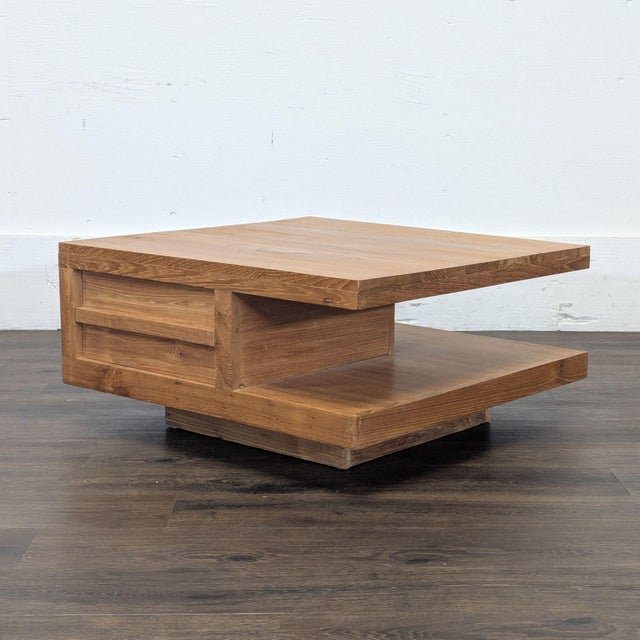 Two Tier Teak Coffee Table For Sale - Image 4 of 14