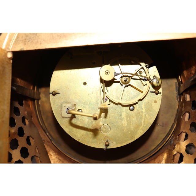 19th C. French Louis XV Style Ormolu & Bronze Clock Set by Balthazard Paris For Sale - Image 9 of 17