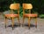 Orange Vintage Pair Thonet Mid Century Modern Bentwood Bistro Chairs For Sale - Image 8 of 12
