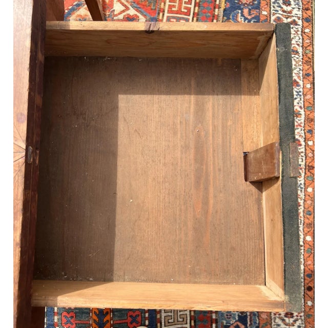 Traditional Antique Mahogany Demi LuneTable Federal Style For Sale - Image 3 of 11