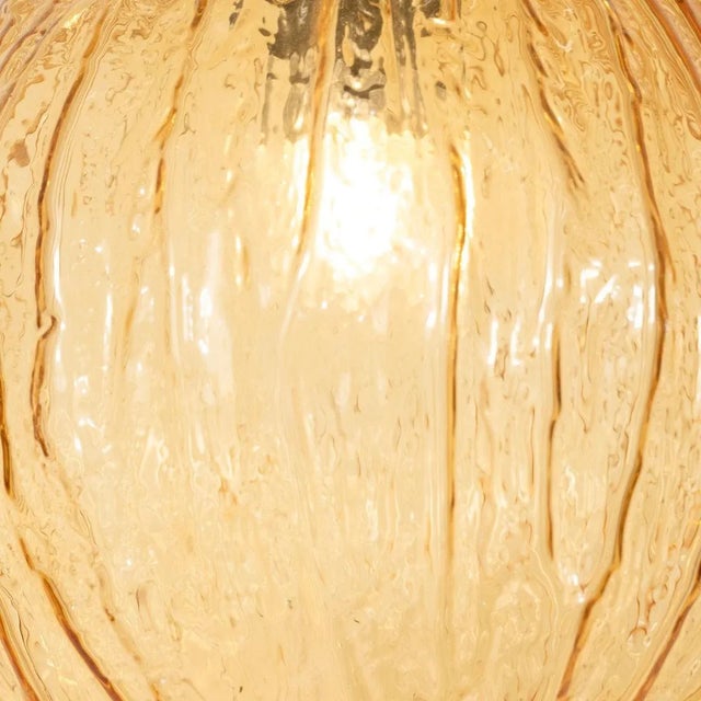 1960s Amber Glass Pendant For Sale - Image 5 of 9