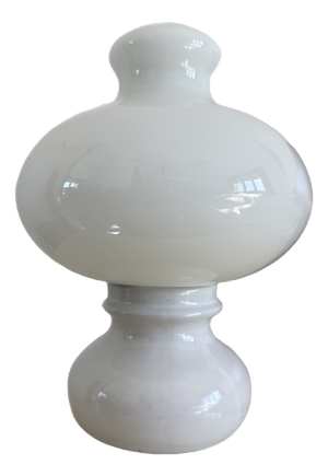 Space Age Opaline Glass Table Lamp, 1970s