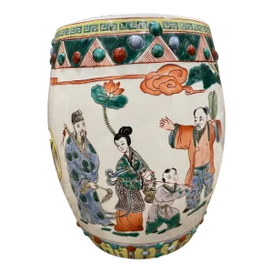 Vintage Chinese “Eight Immortals” Small Garden Stool