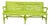 Early 20th Century Florescent Green Thonet-Style Bentwood Bench For Sale