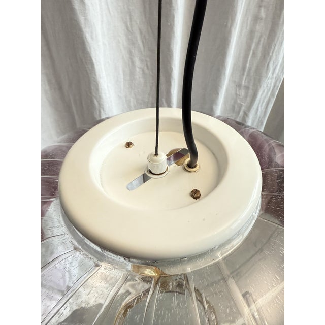 Space Age Murano Glass and Chrome Pendant from AV Mazzega, Italy, 1970s For Sale - Image 15 of 18