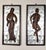 Pair Mid-Century Modern Hand-Carved Wood Figural Relief Wall Panels on Shimmering Capiz Shell Grounds For Sale - Image 9 of 18