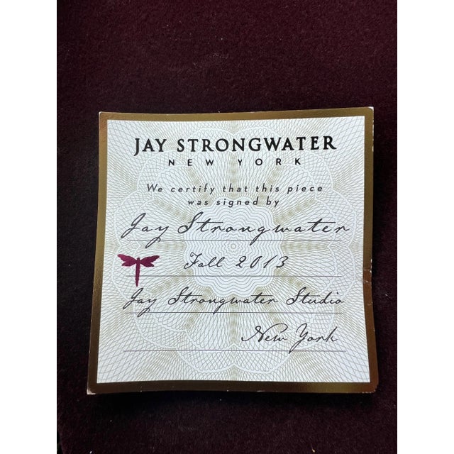 Jay Strongwater Peacock Tree Topper in Original Box For Sale - Image 9 of 9