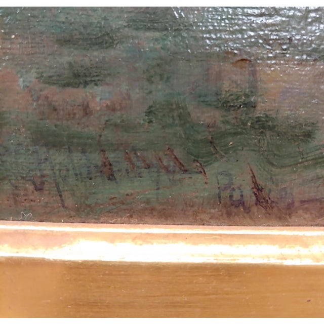 Brown Ransome Gillet Holdredge -Market Scene at the Old Village-19th Century Oil Painting For Sale - Image 8 of 13