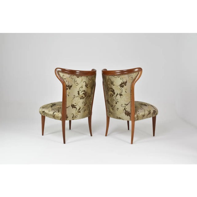 Italian Mid-Century Modern Wooden Chairs, 1950s For Sale - Image 4 of 12