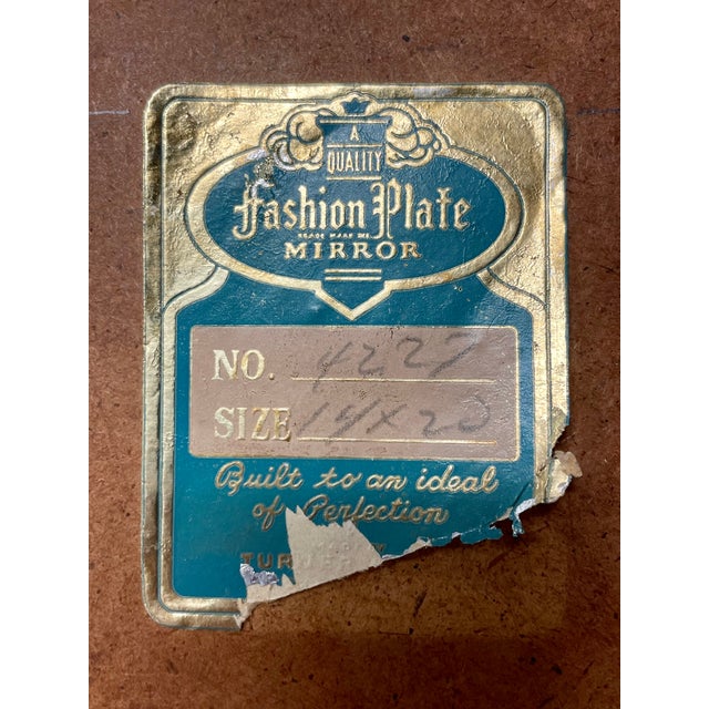 Mid-Century Modern 1950s Turner Manufacturing Co. Baroque Fashion Plate Wall Mirror For Sale - Image 3 of 11