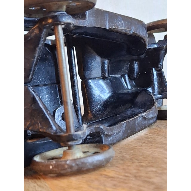 Share Antique Arcade Cast Iron Ford Model T Tudor Sedan Toy C. 1925 Original Paint For Sale - Image 15 of 17