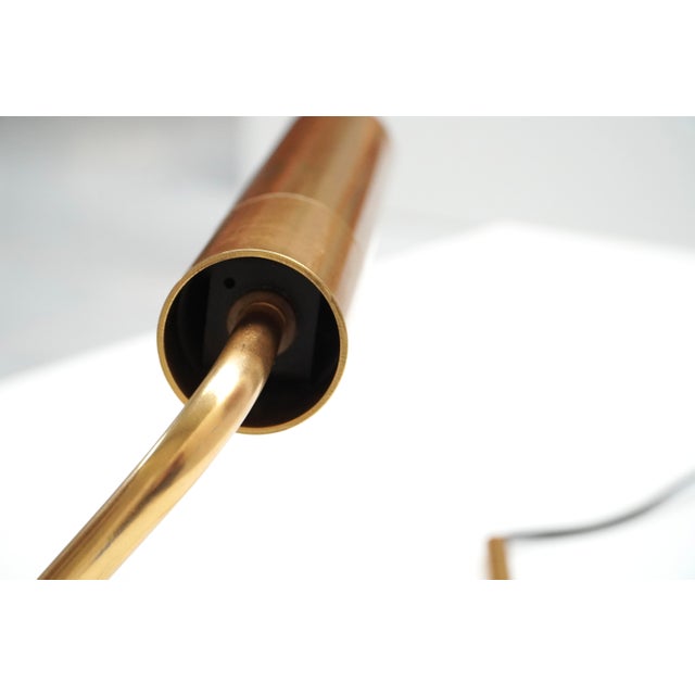 Gold GE 106 Brass Table Lamp by Christophe Gevers for Light, 1970s For Sale - Image 8 of 13