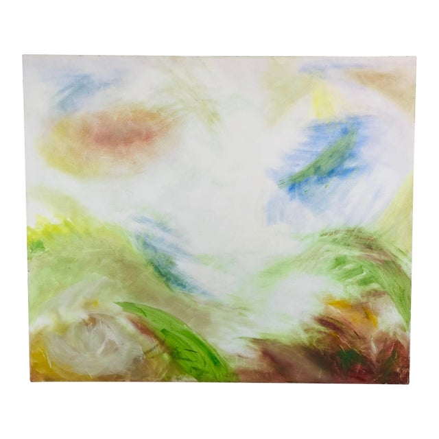 Vintage Oversized Abstract Painting For Sale