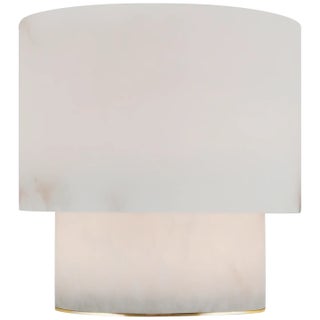 Kelly Wearstler by Visual Comfort Signature Una Small Table Lamp in Alabaster For Sale