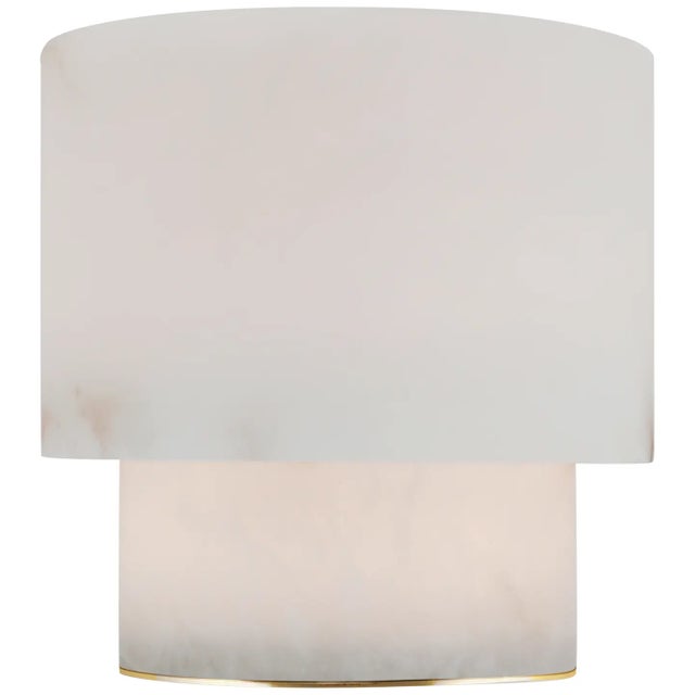 Kelly Wearstler by Visual Comfort Signature Una Small Table Lamp in Alabaster For Sale