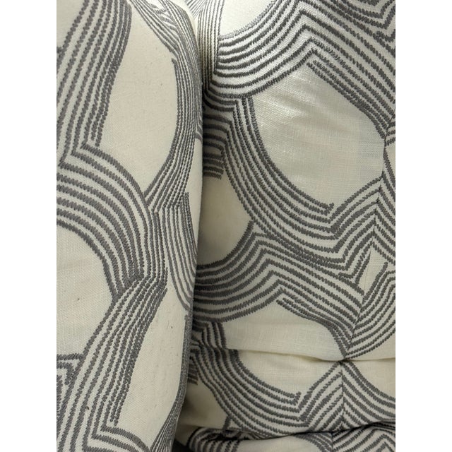 Black Thom Filicia Home for Eastern Accents Veer Throw Pillows, Pair For Sale - Image 8 of 12